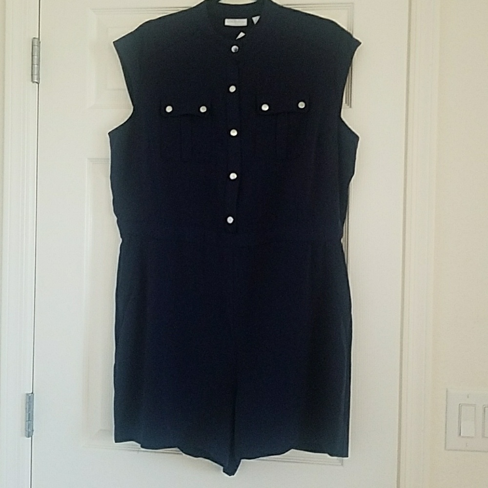 NY & Co Military Style Shorts Romper